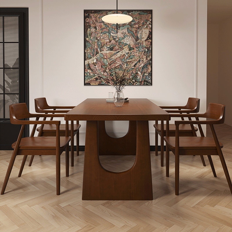 Combinaison table et chaises rectangulaire, H 29,53 po x L 78,74 po x l 31,5 po, 7 pièces : table, 6 chaises