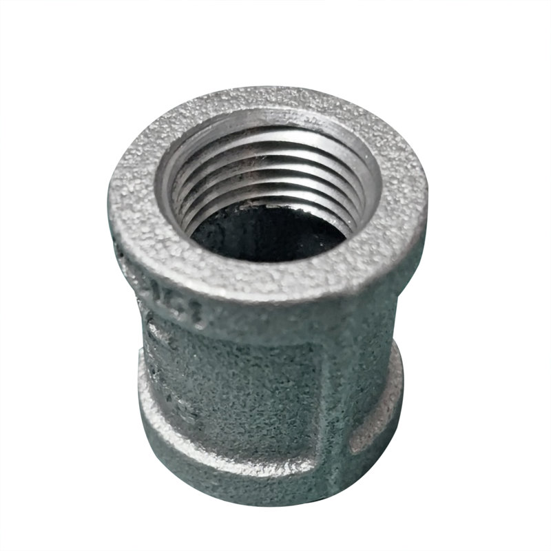 1 pièce 1/2 po en fonte malléable droite droite / gauche avec filetage inversé inversé