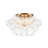 4-light Handcrafted Glass Bubble Semi-flush Mount