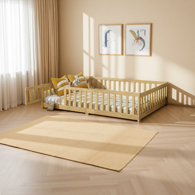 Lit sur pied, Naturel, Lit double