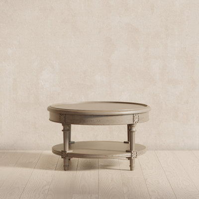 Maven Lane Pullman Round Wooden Coffee Table