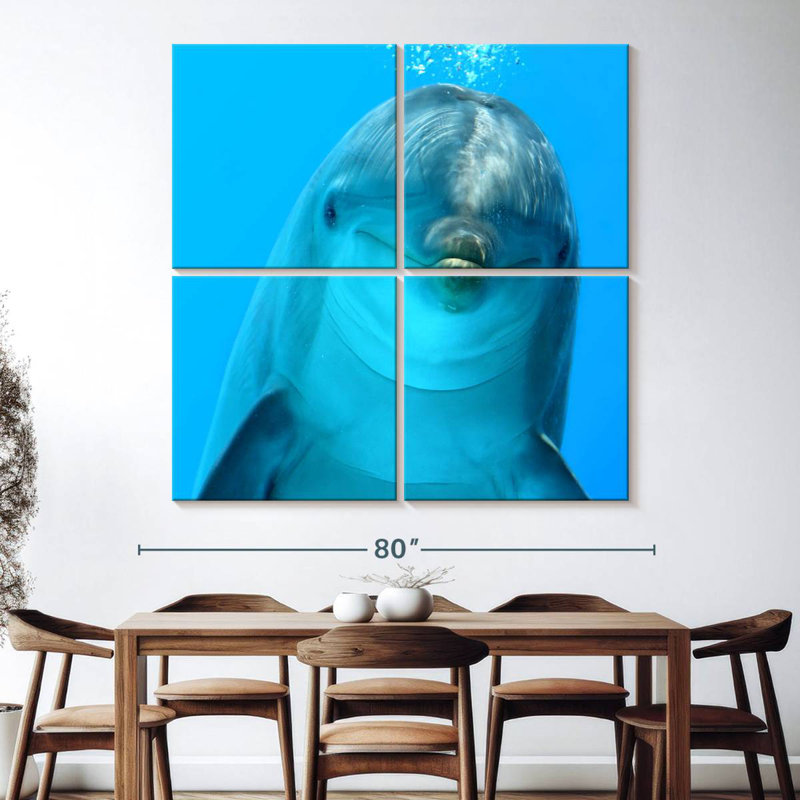 Brampt Dolphin Encounter, 74" H x 74" W