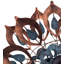 Antique Lily Flower Solar Wind Spinner Garden Stake