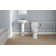 Devonshire® Ceramic 24" Pedestal Bathroom Sink with Overflow