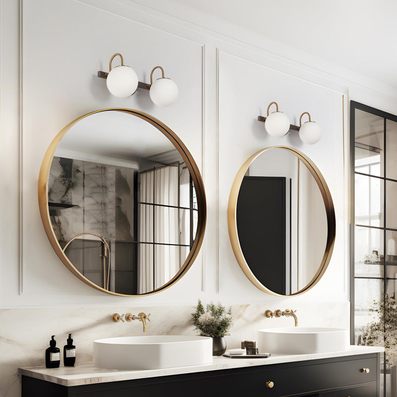 Éclairage pour meuble-lavabo à 2 lumières à intensité variable Breeana