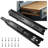 22 Inch Drawer Slides 6 Pairs (12Pcs) Full Extension Ball Bearing Drawer Slides 3 Fold Full Stretch Side Mount Drawer Slides 100 LB Capacity Drawer Slide 22" Black