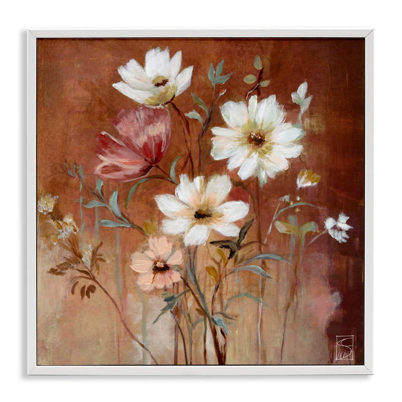 Collection de fleurs Mocha, estampe numérique, design par Sara Culpepper, H 24 po x l 24 po