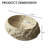 20'' Artistic Resin Vessel Sink With Stone Texture – Oval Design-117204735