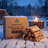Kiln Dried Incense Cedar Firewood, 16 Inch Split Logs with Fire Starter, 4.5 Cubic Feet