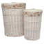 Wicker Round Linen Basket with Lining-45117826-45117829