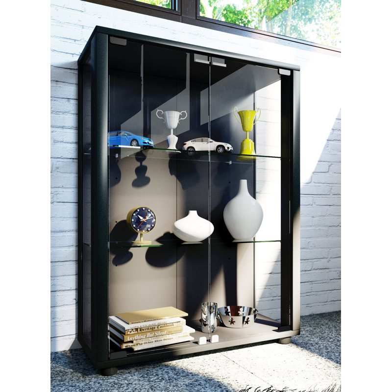 Fratessa Display Cabinet, Black, No
