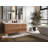 Sonoma Floating Teak 60'' Double Bathroom Vanity with Quartz Top