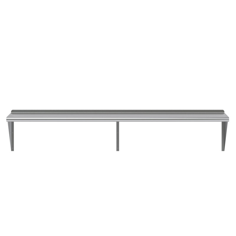 Tablette murale en acier inoxydable 18 po x 72 po