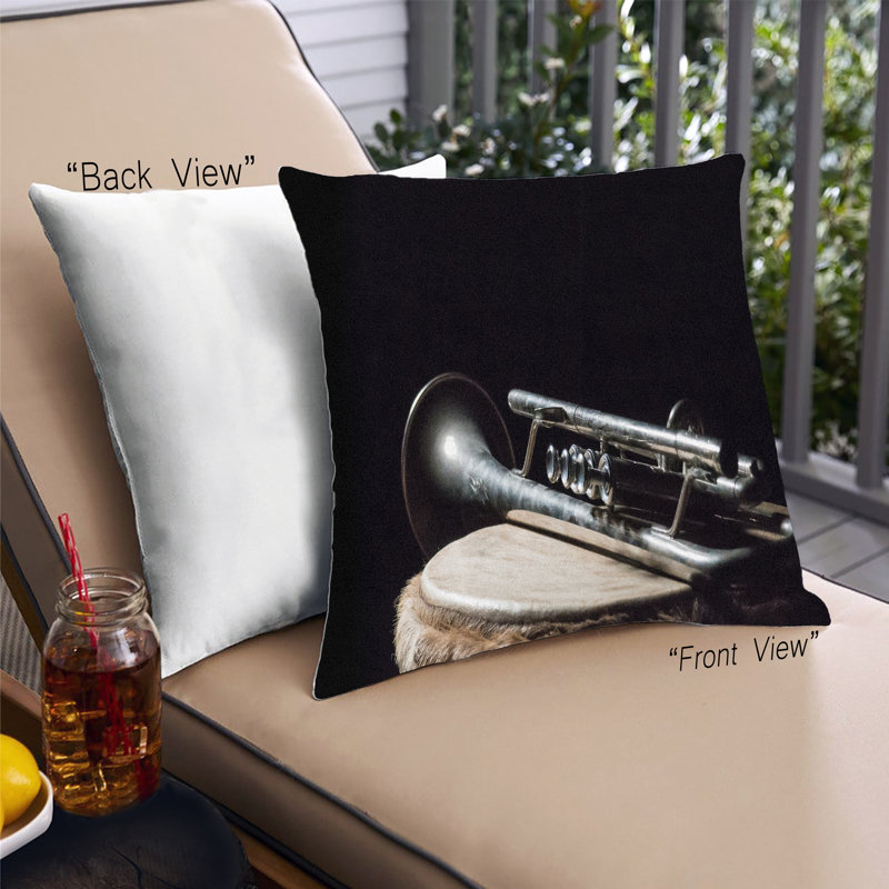 Coussin musical Music Trumpet, Microsuède