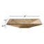 LITTLE TREE 13'' Beige/Tan/Brown/Natural Stone Rectangular Bathroom Sink