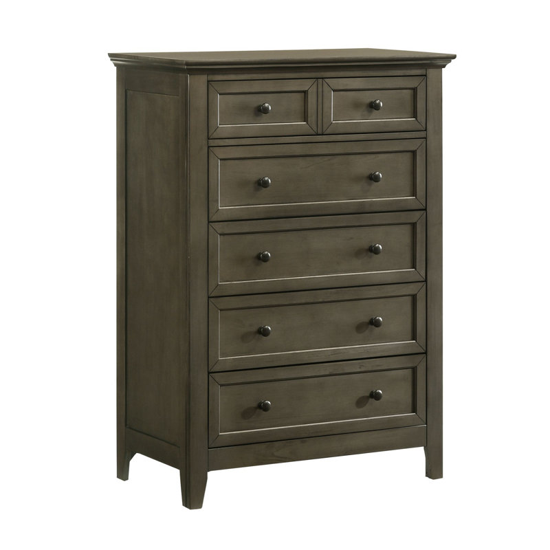 Bletsoe 5-Drawer Chest, Gray