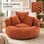 Pouf individuel avec 3 coussins, accoudoirs et rembourrage en mousse mémoire haute densité