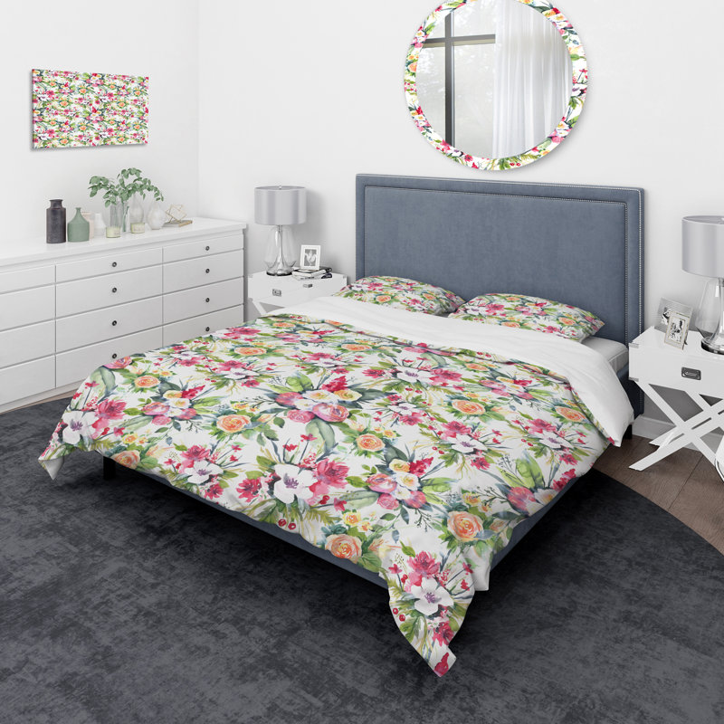 Ensemble de housse de couette traditionnelle, Housse de couette très grand + 2 taies décoratives