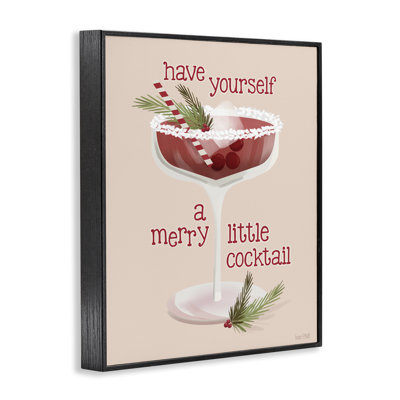 «Merry Little Cocktail», estampe numérique de House Fenway