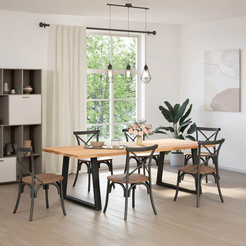 Auvil Table Leg, Black, 73.3cm H x 100cm W x 8cm D