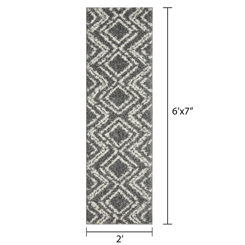 Hirotaka Performance Geometric Indoor Rug, Runner 2' x 6'7"