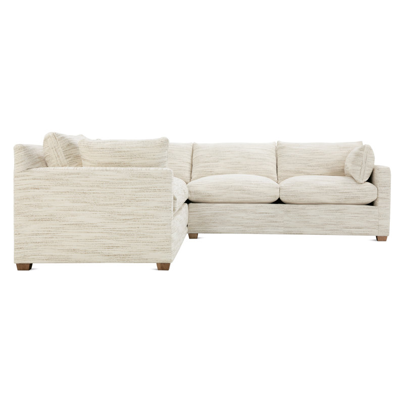 Sylvie Sectional, White Boucle