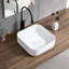15.3" Square Countertop Ceramic Washbasin