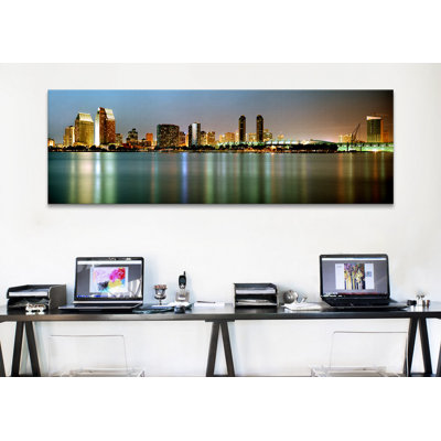 " City Skyline At Night, San Diego, California, USA " by Panoramic Images