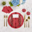 Gem Emeralds Vegan Leather Round Pebble Placemat