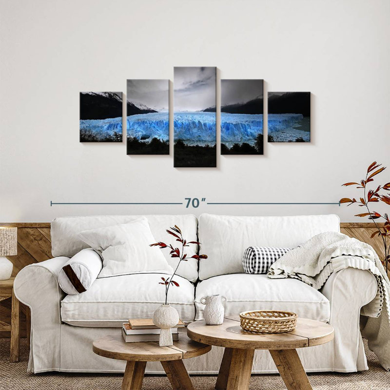 Night At Perito Moreno Glacier, 24" H x 55" W