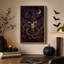 Impression sur toile mauve, crâne de cowboy-411717417