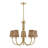 Ashbury 5-Light Chandelier in Warm Brass