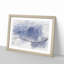 Purple & Blue Mountain Tops Sketch - Picture Frame Graphic Art Print-56875223-56875224
