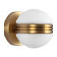 Selene 5-in Gold dimmable LED Wall Sconce-1013477798
