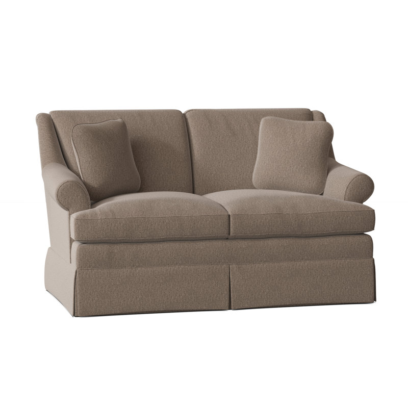 Connor Upholstered 59'' Loveseat, Handsome 7 Taupe Performance Twill, Yes
