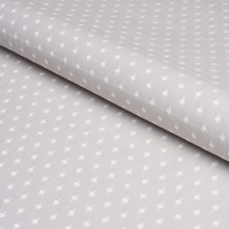 Tissu Barlow, Ivoire / gris