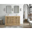 Ensemble de meuble-lavabo double 60 po Emuel