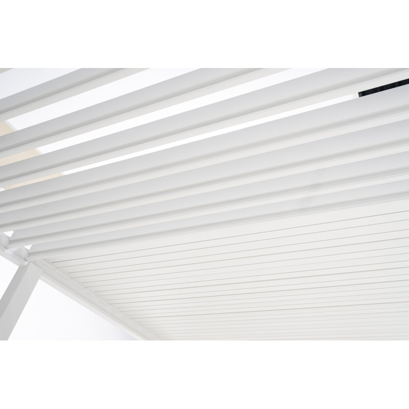 Aluminum Pergola, 250cm H x 600cm W x 300cm D, White