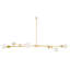 Linear Brass Chandelier