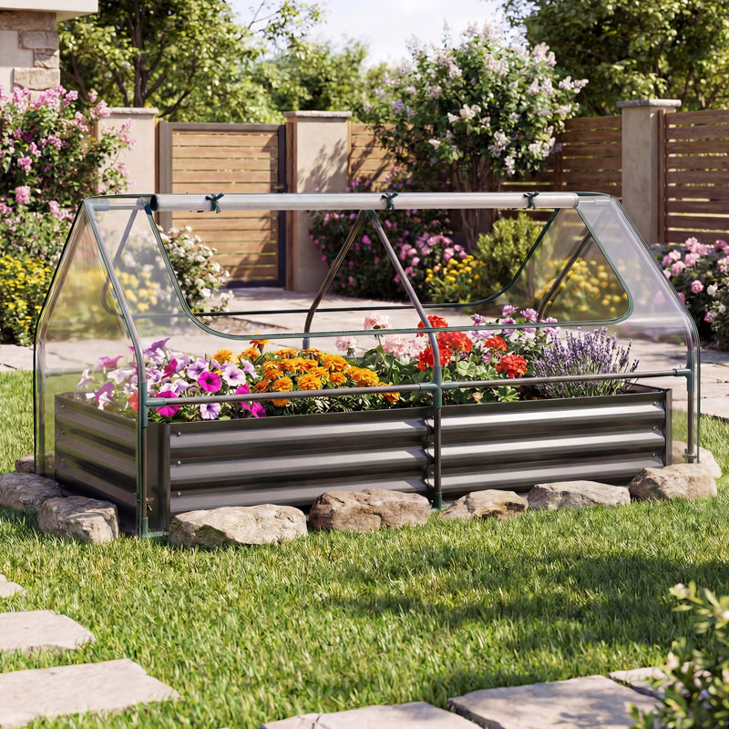 Lit de jardin surélevé H 37 po x l 72 po Pachton, Noir