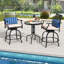 Tabouret de bar avec coussin Anujin