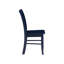 Ensemble de 2 chaises d'appoint Nova, style Shaker, style campagnard en bois bleu marine-118511210