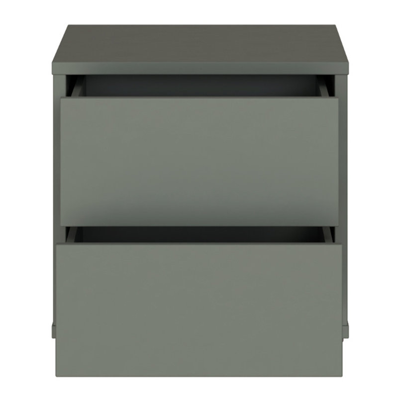 49.8cm W Manufactured Wood Bedside Table, Green