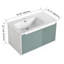 Meuble-lavabo mural 36 po avec lavabo en céramique