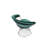 Pangea Home Modern Green Velvet Upholstered Fern Arm/Accent Chair with Silver Metal Wire Base – Contemporary Lounge, Bedroom, or Dining Armchair-724854597-724854599