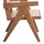 Fauteuil d'appoint en rotin et finition naturelle Velentina