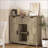 Cabinets, Engineered Wood Storage Cabinet with 3 Drawers, 2 Doors, Adjustable Shelves | Black | Traditional | Living Room-2132014349