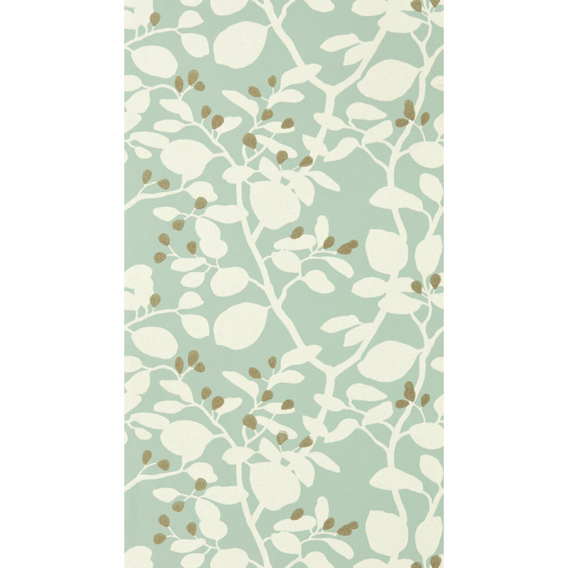 Ardisia Wallpaper, Succulent/Soft Focus/Gold