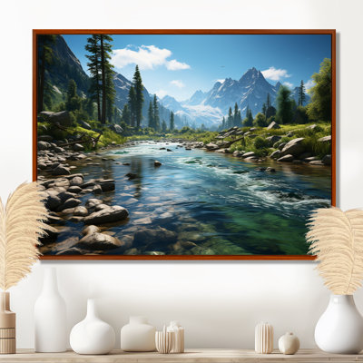 USA Yosemite National Park Landscape III - Usa Wall Art, Mountain and River Wall art Print
