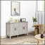 Armoire d'appoint de style campagnard avec plusieurs compartiments de rangement, parfaite pour organiser et rehausser n'importe quelle pièce